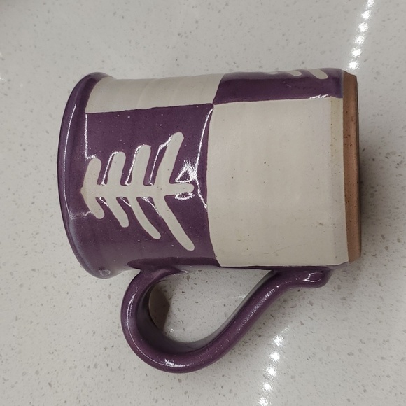 Caribou Coffee Mug Stoneware Pottery Rare Handmade - Picture 2 of 7